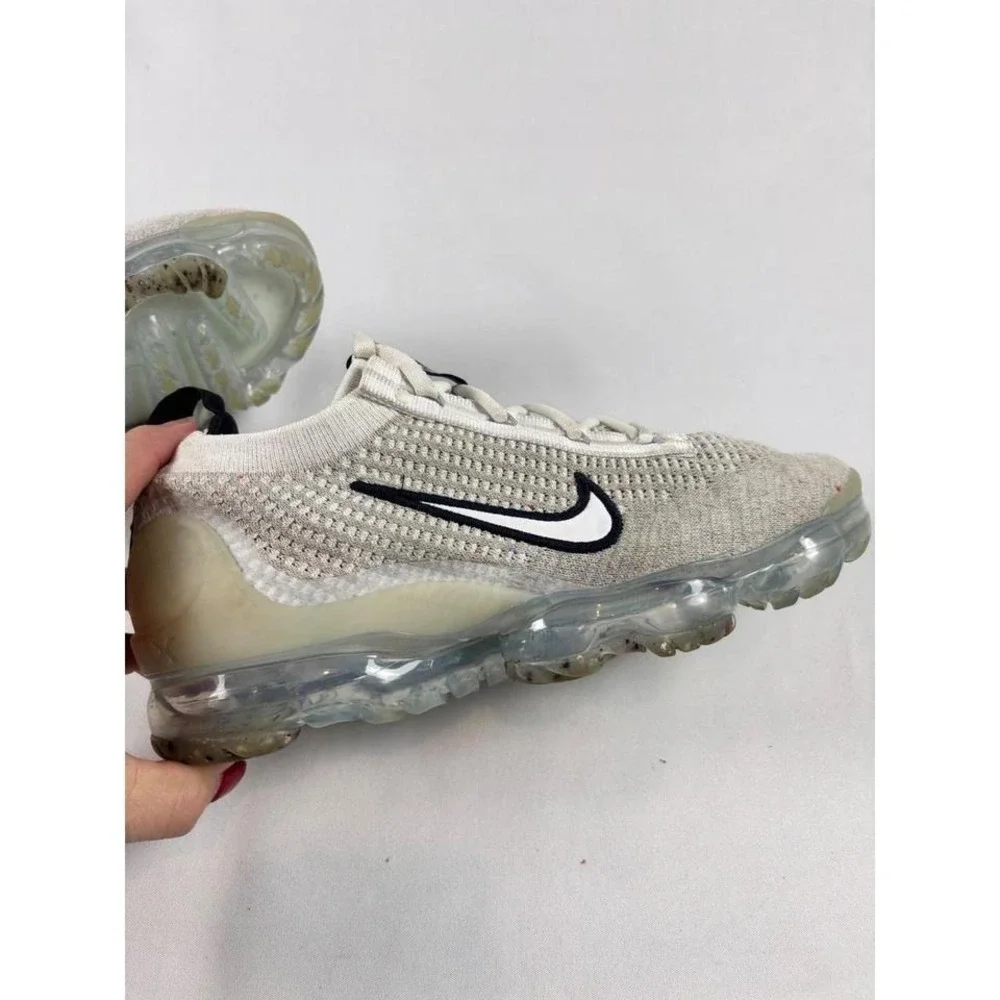 Nike‎ Air VaporMax 2021 FK Pure Platinum White WoMens Running Shoes US 6Y